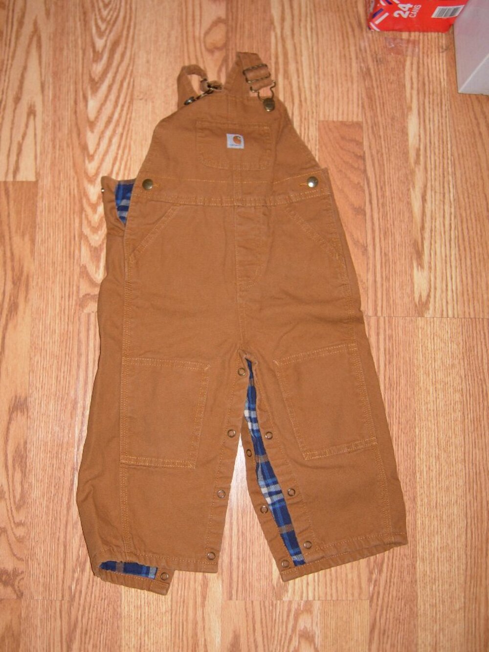 Carhartt Flannel Lined Bib Overall 24M